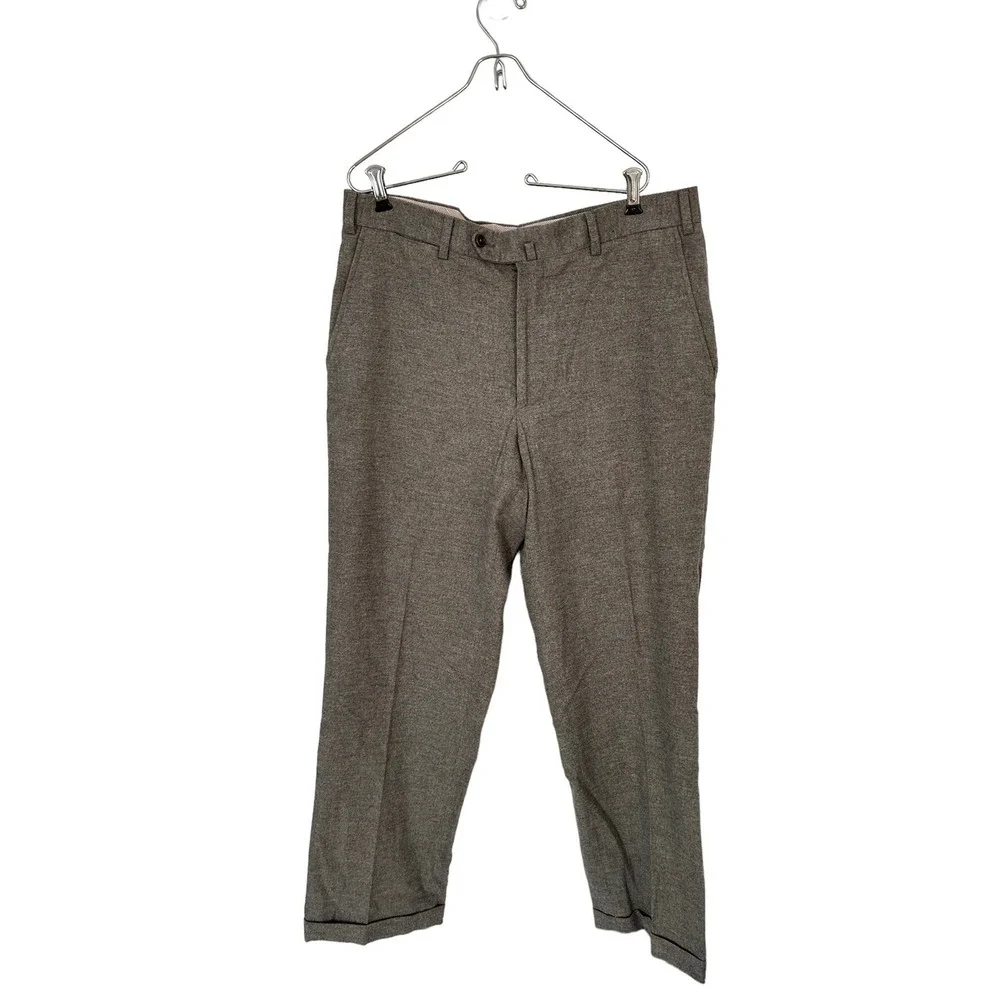 Peter Millar sz 34 Cotton Forever weaving Italian gray pants sz 34‎